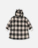 Hooded Plush Blanket Grey Plaid - F20R30_077