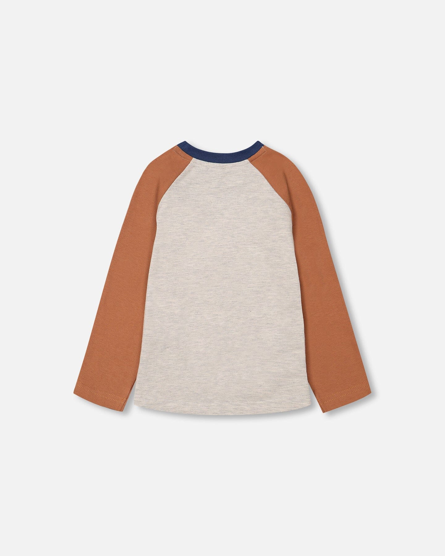 Raglan Jersey T-Shirt With Print Oatmeal Mix - F20T71_193