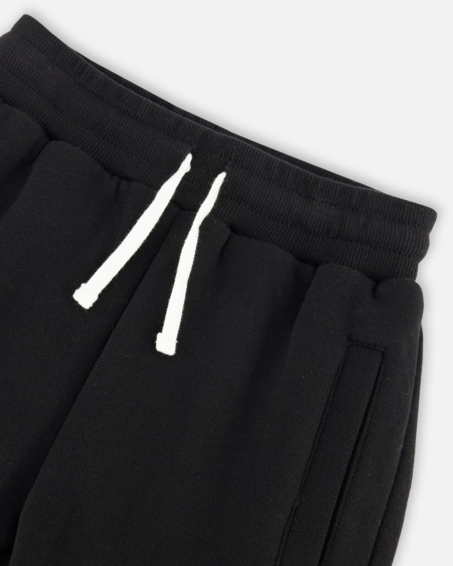 Fleece Sweatpants With Pockets Black - F20U20_999