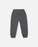 Fleece Sweatpants With Zipper Pockets Dark Grey Mix - F20U21_196