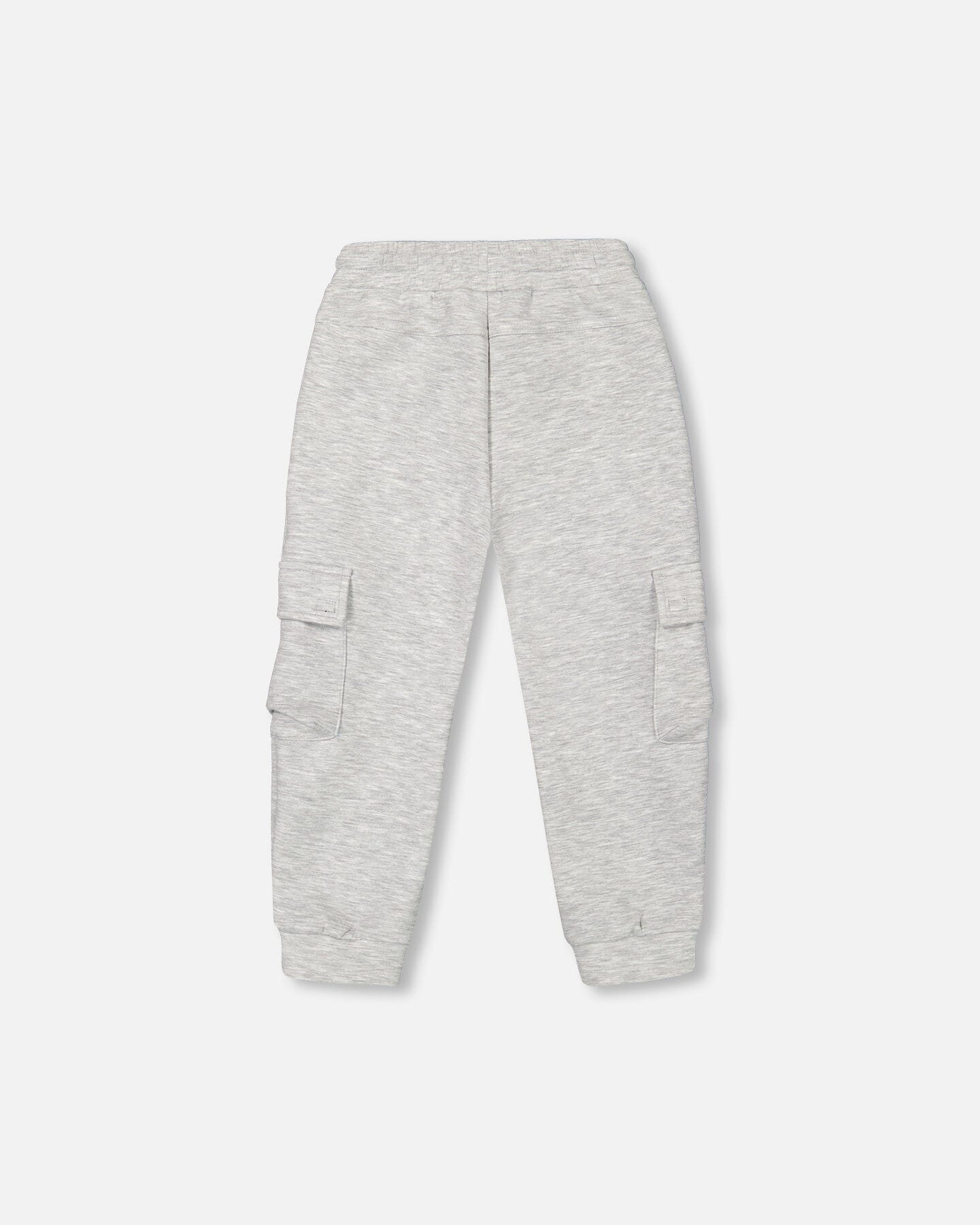 Neoprene Sweatpants With Cargo Pockets Light Grey Mix - F20U22_195