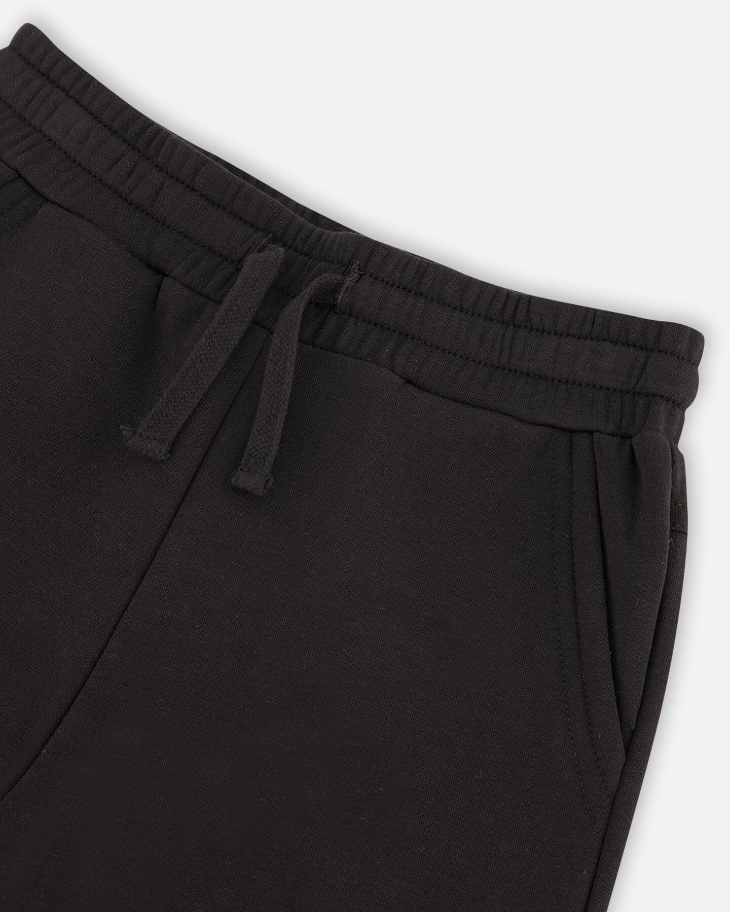 Neoprene Sweatpants With Cargo Pockets Black - F20U22_999
