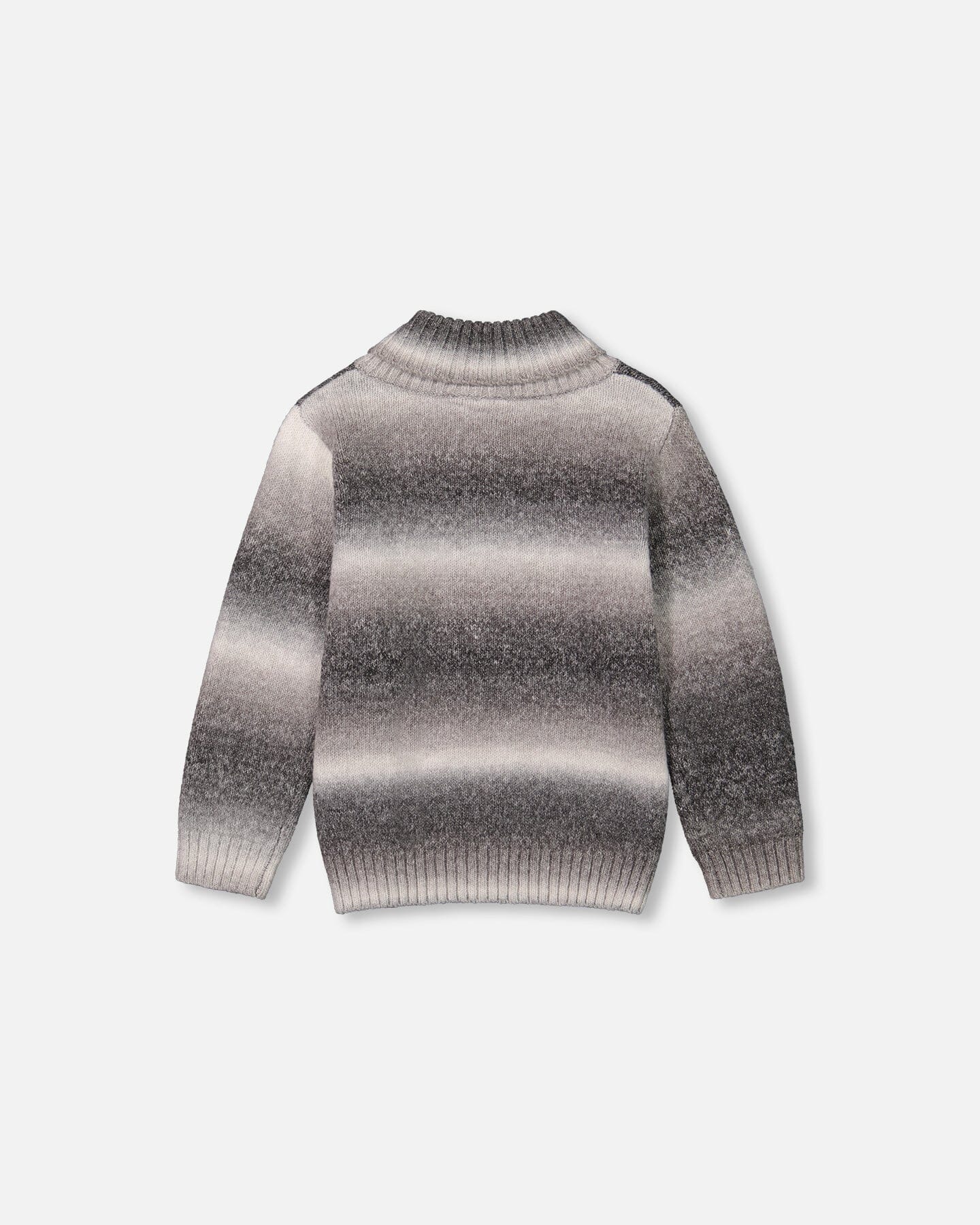 Grey Gradient Knitted Sweater With Collar - F20UT76_000