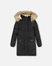 Puffy Long Coat Black - F20W59_999