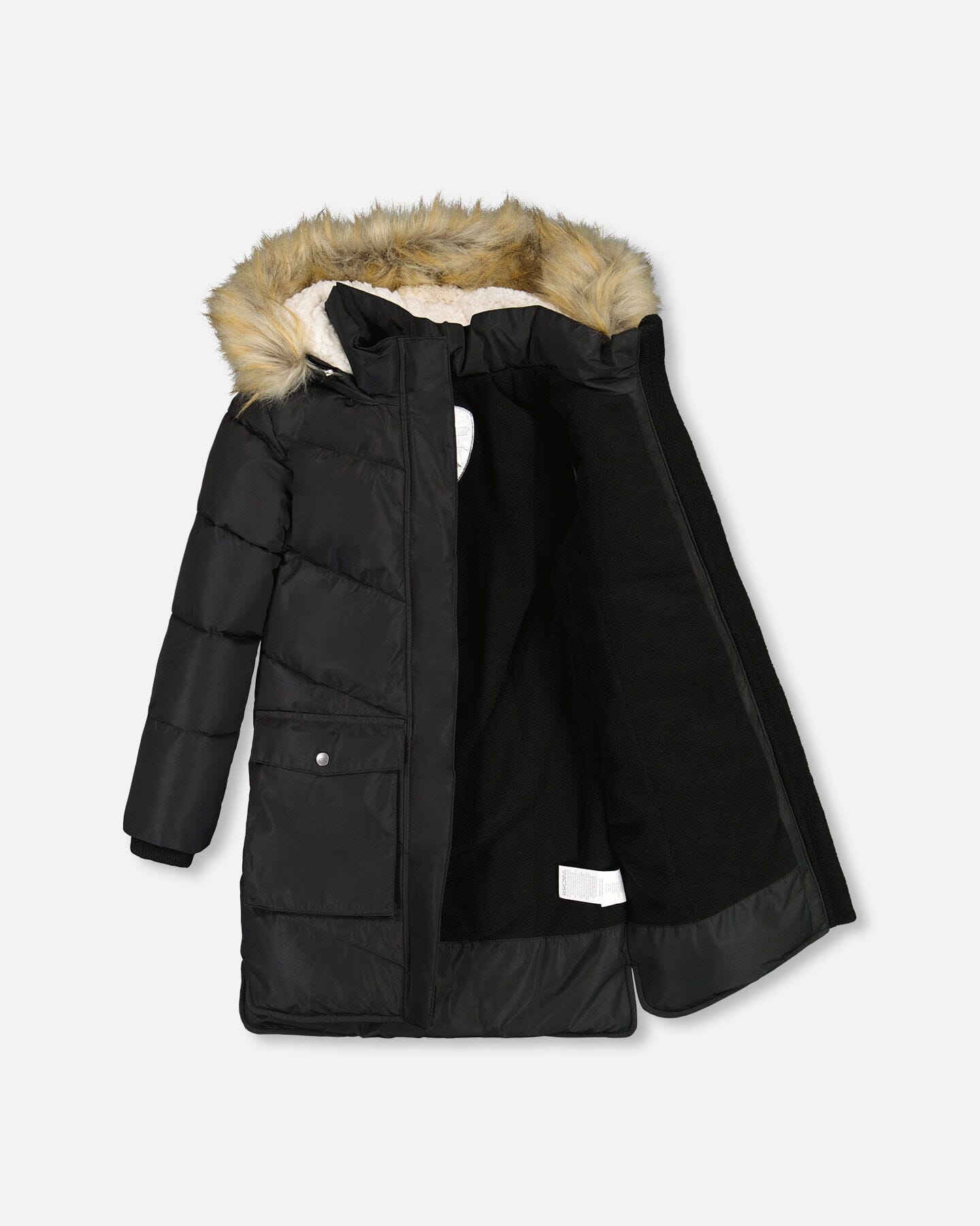 Puffy Long Coat Black - F20W59_999
