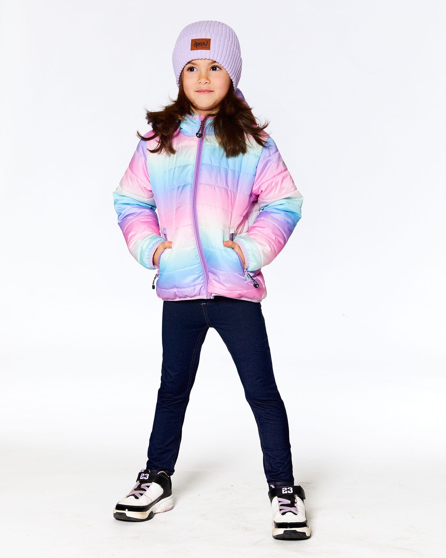 Quilted Transition Jacket Multicolor Gradient - F20W64_026