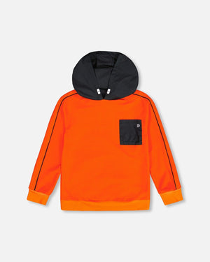 Athletic French Terry Hoodie Neon Orange - F20XB30_000