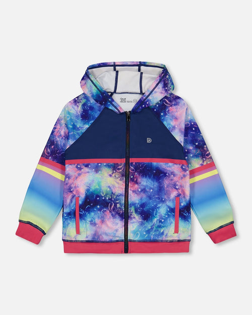 Full Zip Athletic Hoodie Multicolor Tie-Dye - F20XG30_000