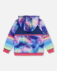 Full Zip Athletic Hoodie Multicolor Tie-Dye - F20XG30_000