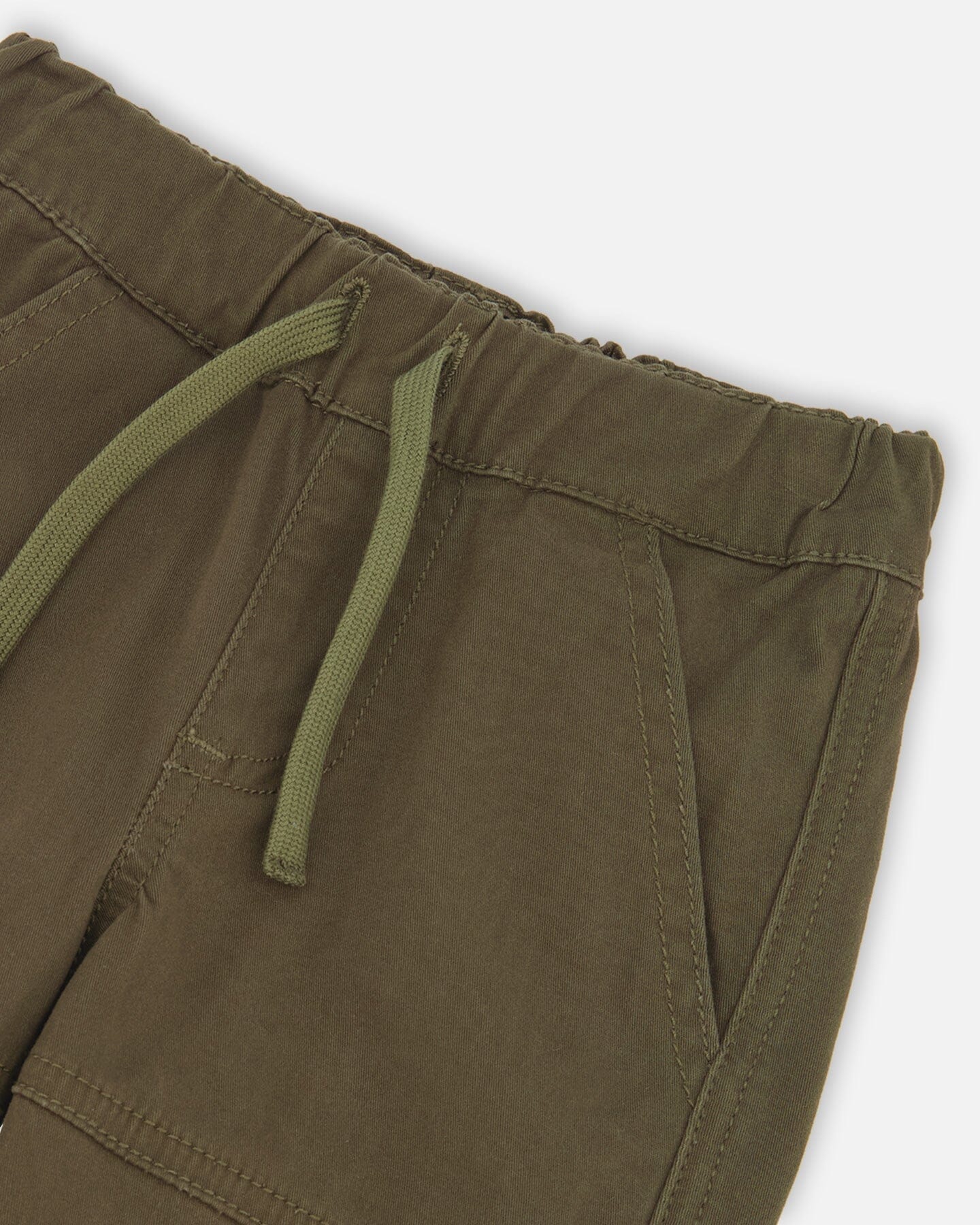 Stretch Twill Jogger Pants With Cargo Pockets Grape Leaf - F20YB20_301