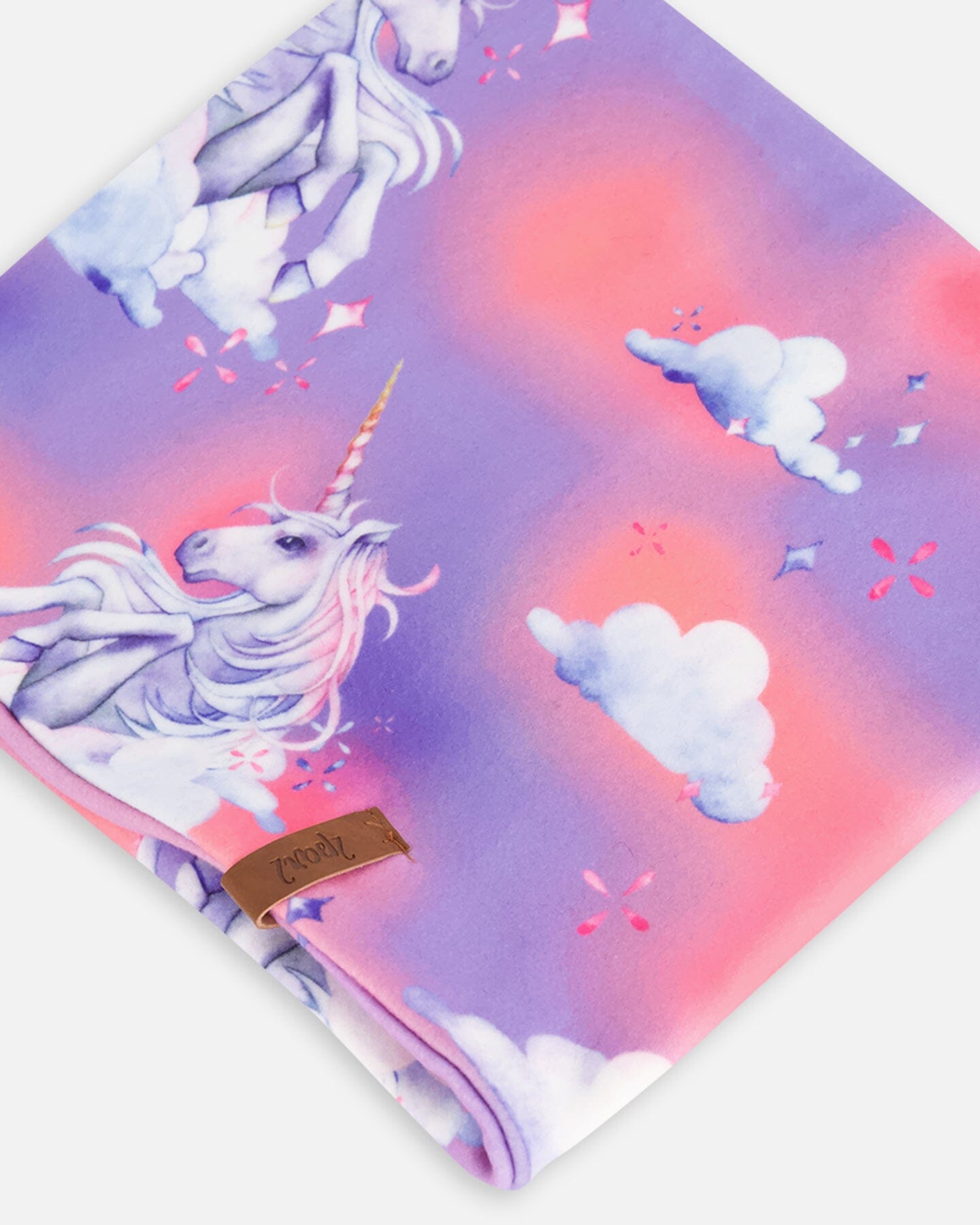 Jersey Neckwarmer Lilac Unicorn Cloud Print - F20ZW04_009