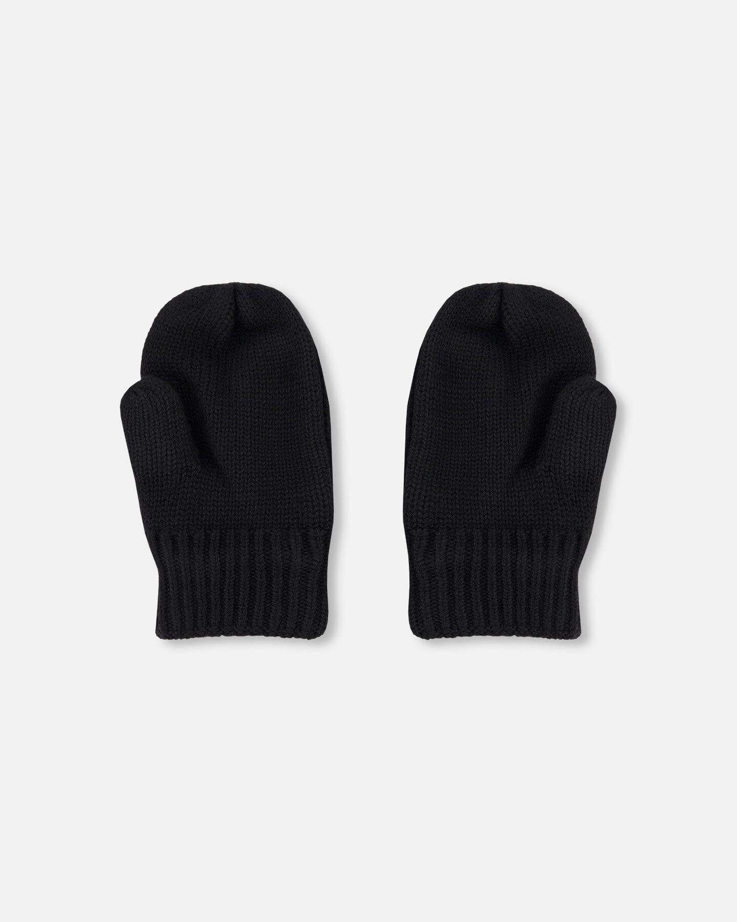 Knitted Mittens Black Winter Accessories Deux par Deux 