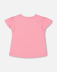 Organic Cotton Jersey Top Bubble Gum Pink - F30E71_680