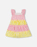 Striped Seersucker Dress Bubble Gum Pink - F30E87_697