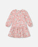 French Terry Dress Pink Jasmine Flower Print - F30F87_097