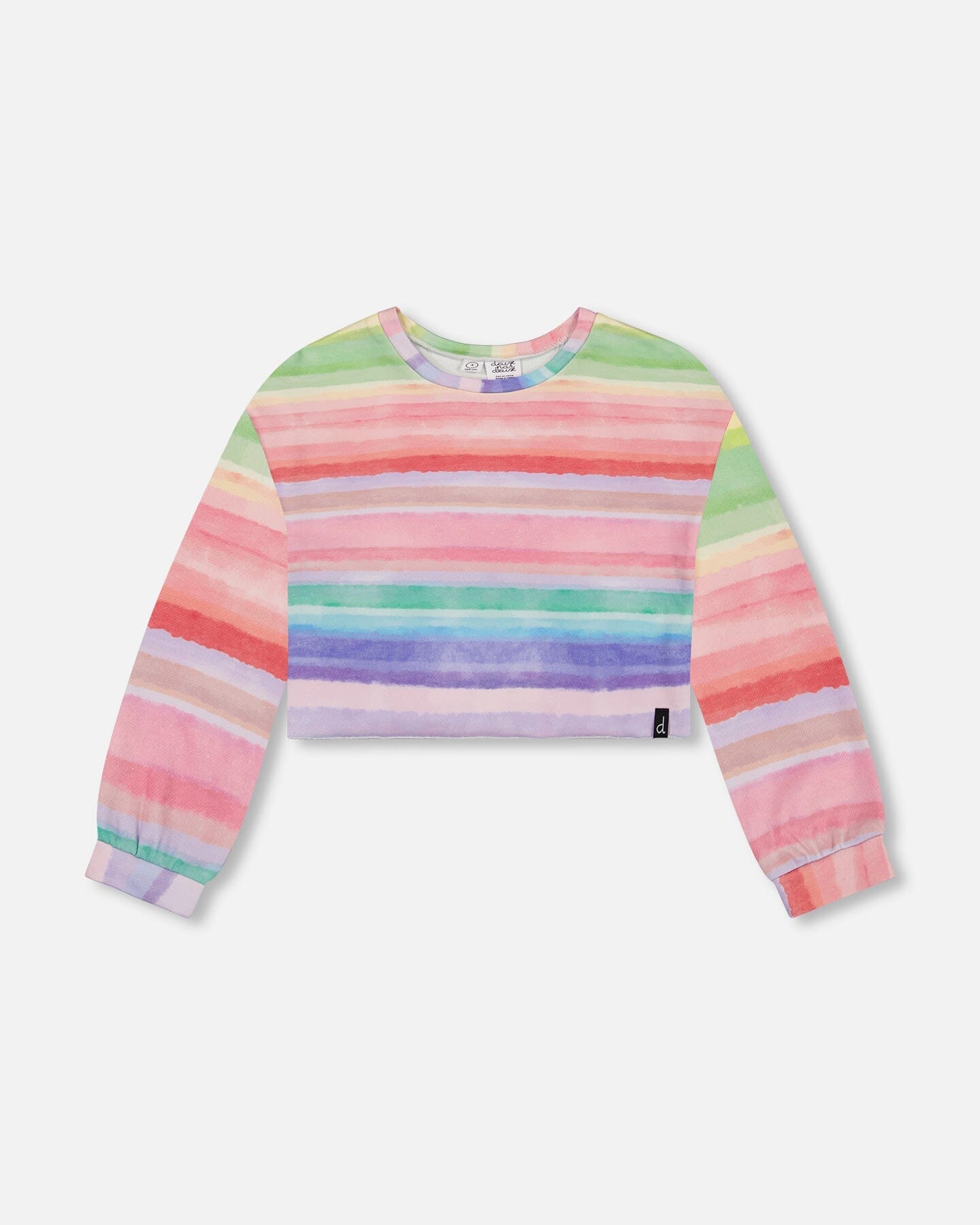 French Terry Sweatshirt Rainbow Stripe - F30G30_088