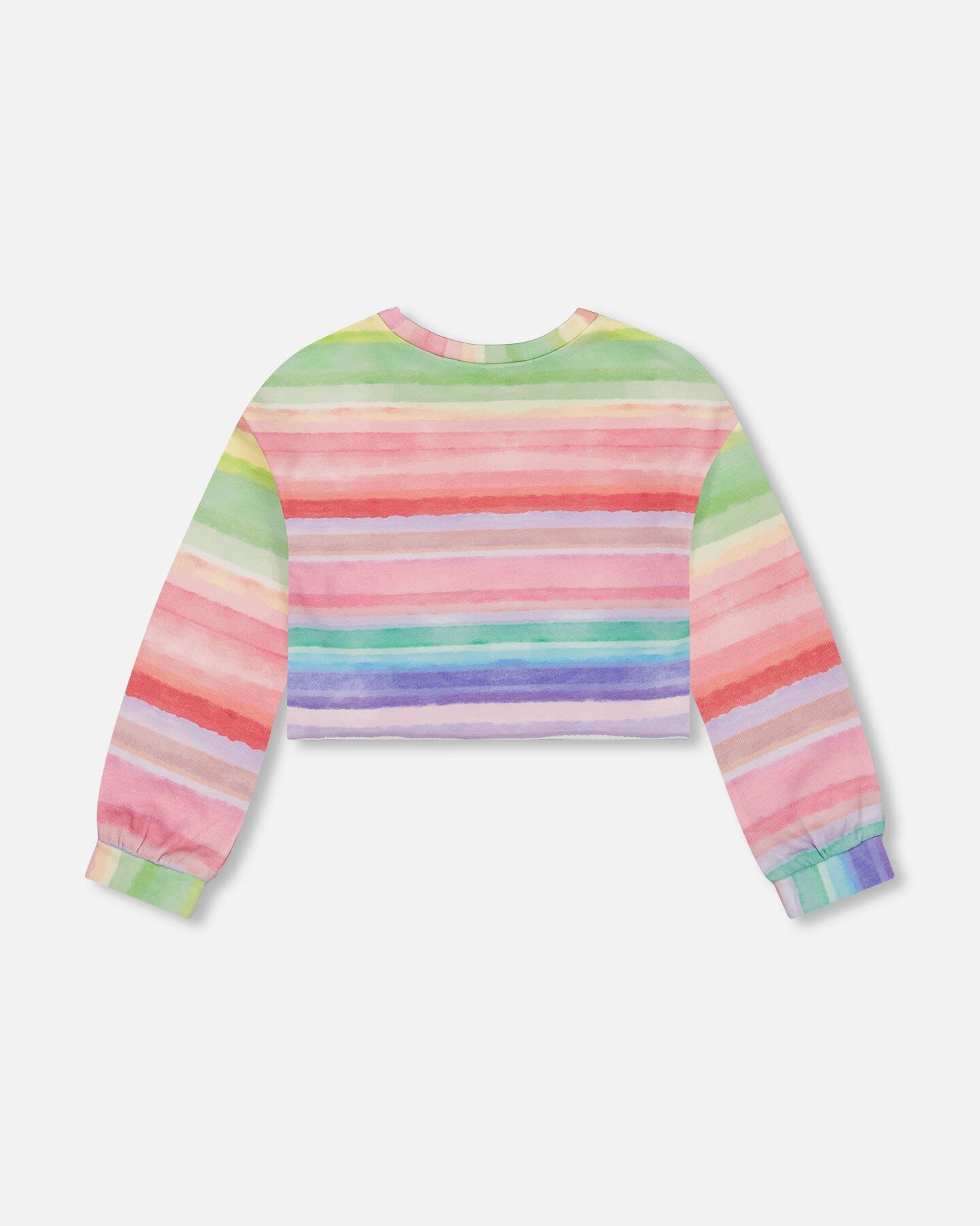 French Terry Sweatshirt Rainbow Stripe - F30G30_088