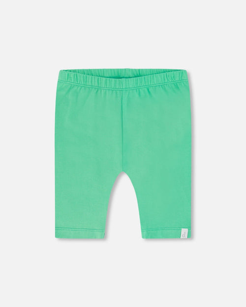 Organic Cotton Biker Short Spring Green - F30G61_396