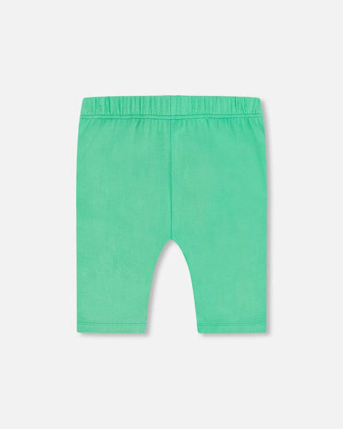 Organic Cotton Biker Short Spring Green - F30G61_396