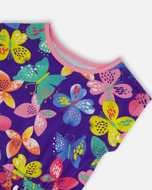 Tunic Printed Colorful Butterflies - F30G76_087