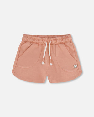 French Terry Short Peach Pink - F30H27_810