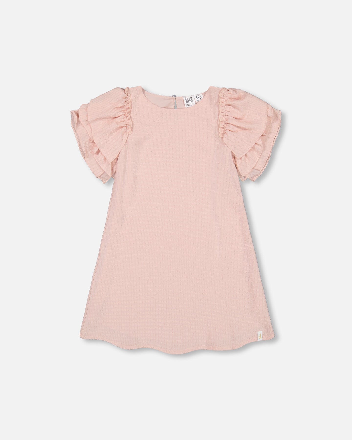 Seersucker Dress Blush Pink - F30H93_811