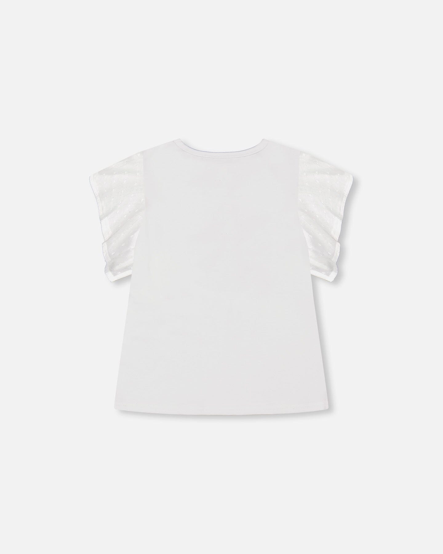 Organic Cotton Top With Print White - F30I72_100