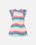 French Terry Dress Printed Tie Dye Waves - F30J92_095