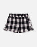 Short With Knots Vichy Black And White - F30K27_029