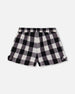 Short With Knots Vichy Black And White - F30K27_029