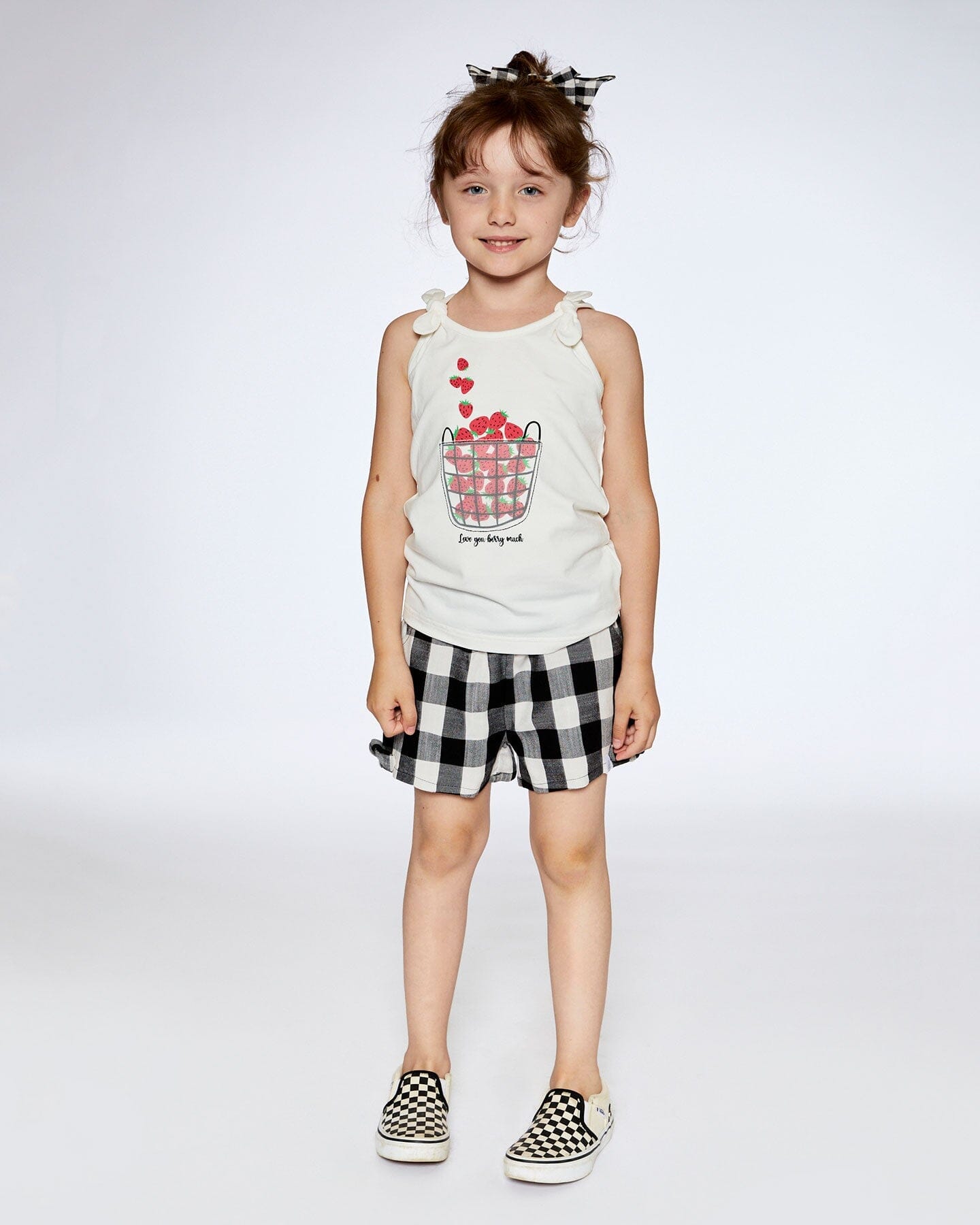 Organic Cotton Tank Top With Knot Off White - F30K72_101