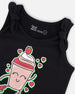 Organic Cotton Tank Top With Knot Black - F30K72_999