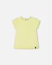 Bright Shiny Rib T-Shirt Lime - F30L72_304