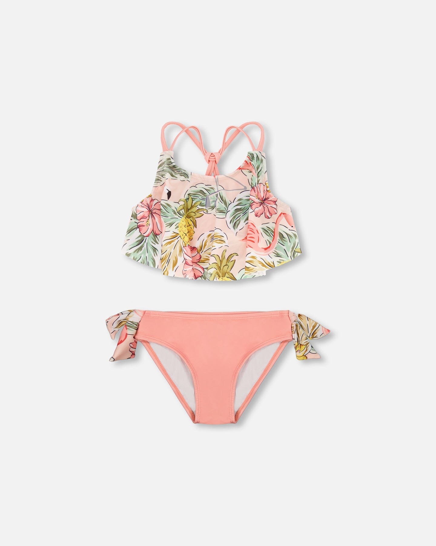 Two Piece Swimsuit Printed Flamingo - F30NG80_068