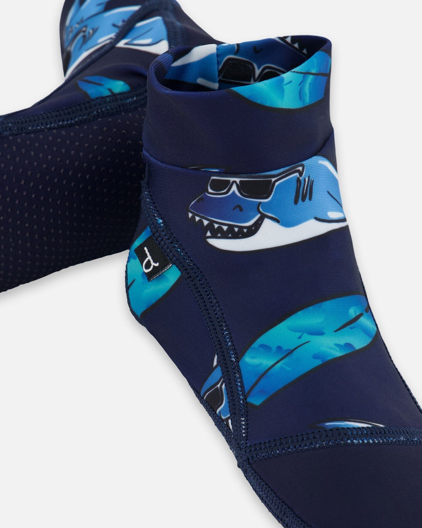 Water Shoes Shark Print Navy - F30NSH_055