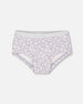 Organic Cotton Boyshort Pantie Lilac Printed Little Flowers - F30PG60_066