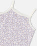 Organic Cotton Tank Top Lilac Printed Little Flowers - F30PG70_066