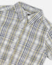 Plaid Short Sleeve Shirt Blue Green - F30S11_093