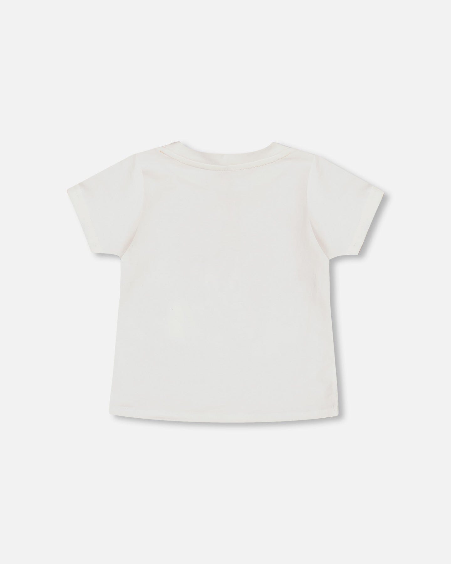 Organic Cotton T-Shirt With Print Off White - F30T70_101
