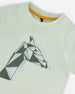 Organic Cotton T-Shirt With Print Mint - F30T70_582