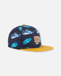 Cap Navy Printed Shark - F30VC50_055