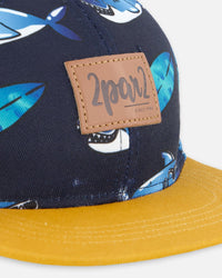 Cap Navy Printed Shark - F30VC50_055