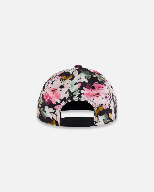 Cap Black Printed Big Flowers - F30VC7_042