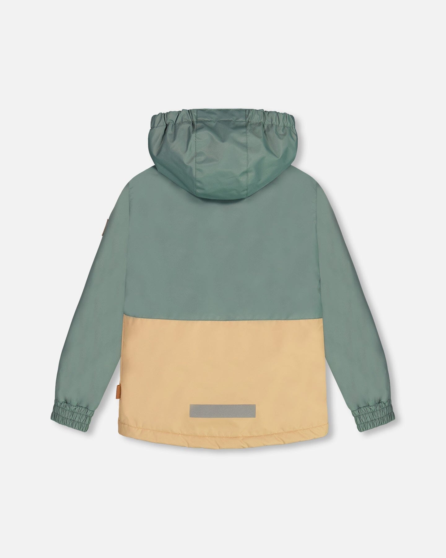 Hooded Colorblock Parka Forest Green And Beige - F30W46_178