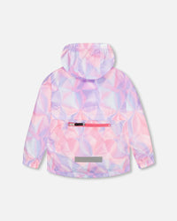 Packable Windbreaker Printed Foil Pastel - F30W48_001