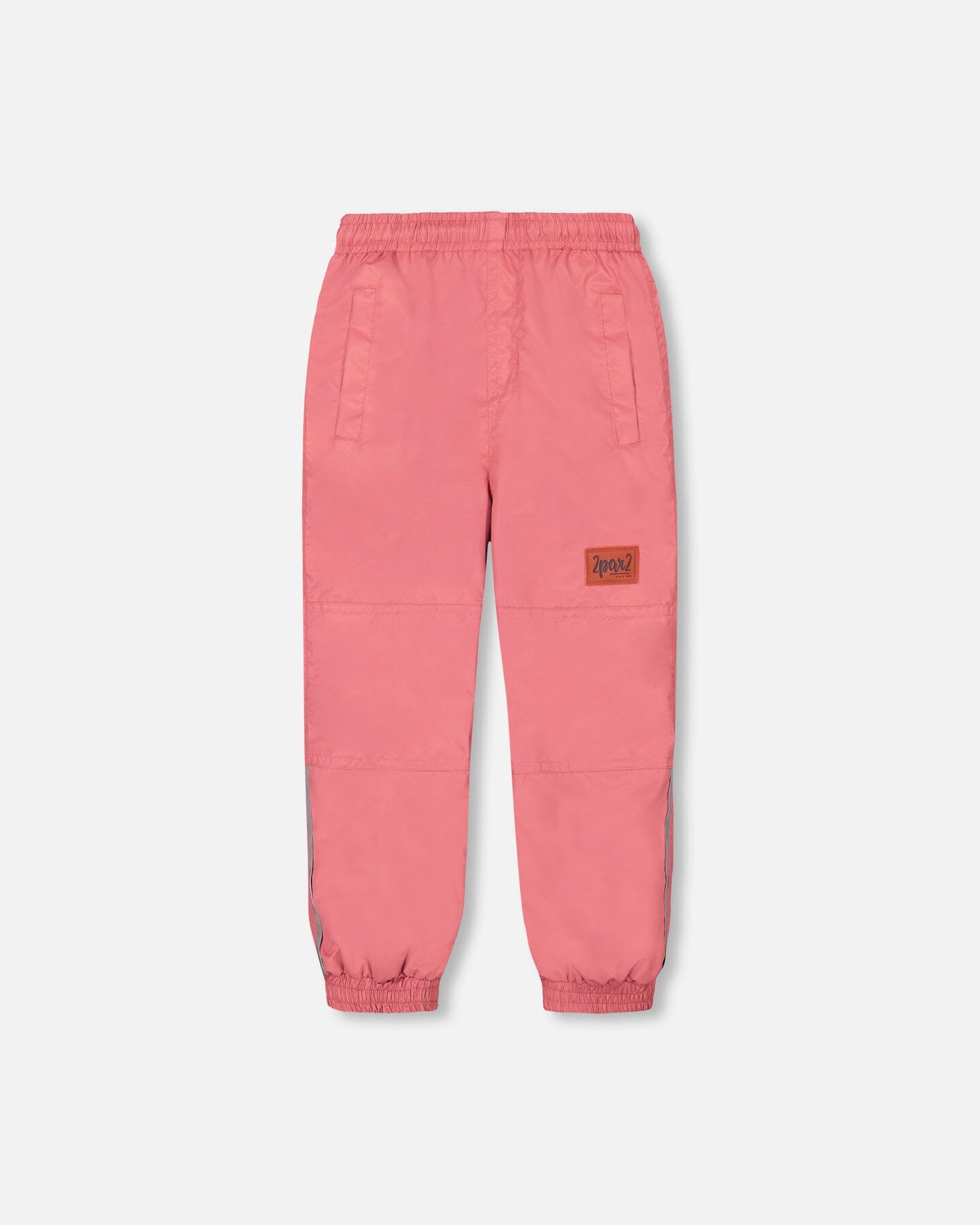 Two Piece Printed Coat And Pant Mid-Season Set Pink Little Flowers Print Outerwear Deux par Deux 