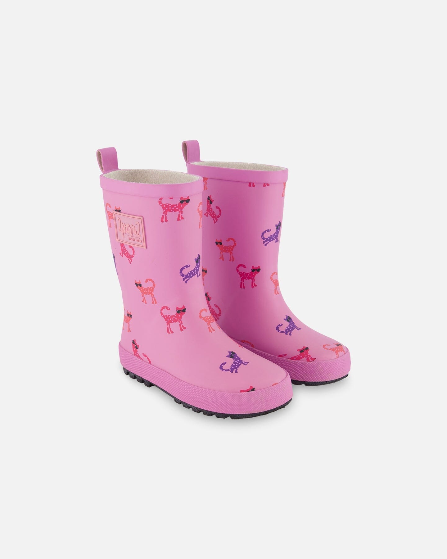 Rain Boots Pink Printed Sunglasses Cats - F30WB10_010