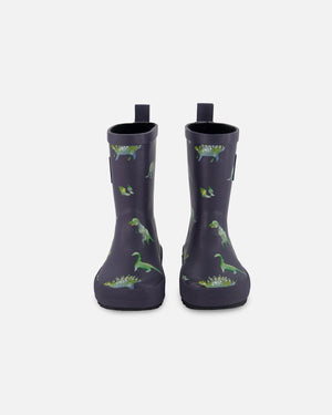 Rain Boots Grey Printed Dinosaurs - F30WB10_018