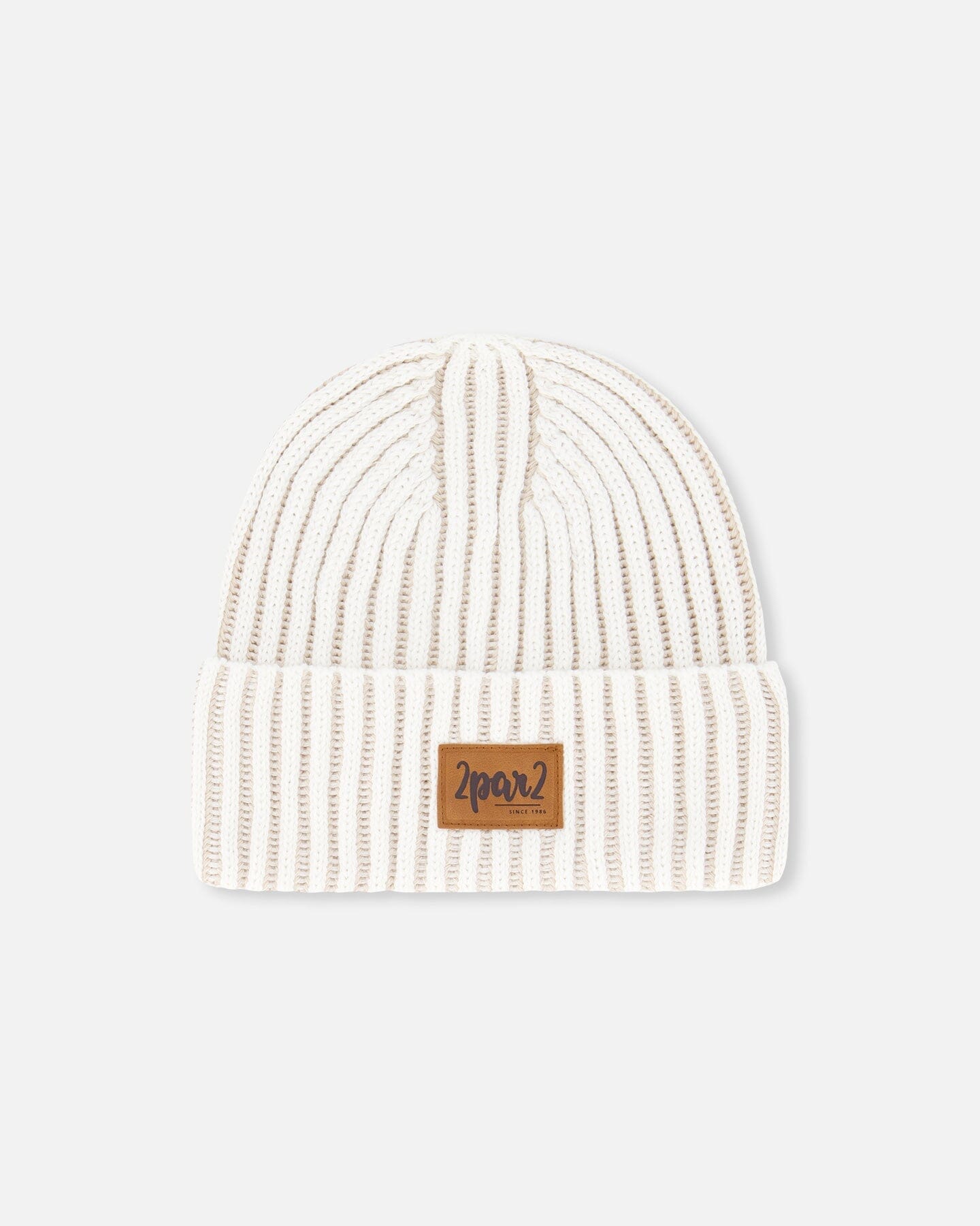 Solid Knit Hat Off White - F30WT24_106