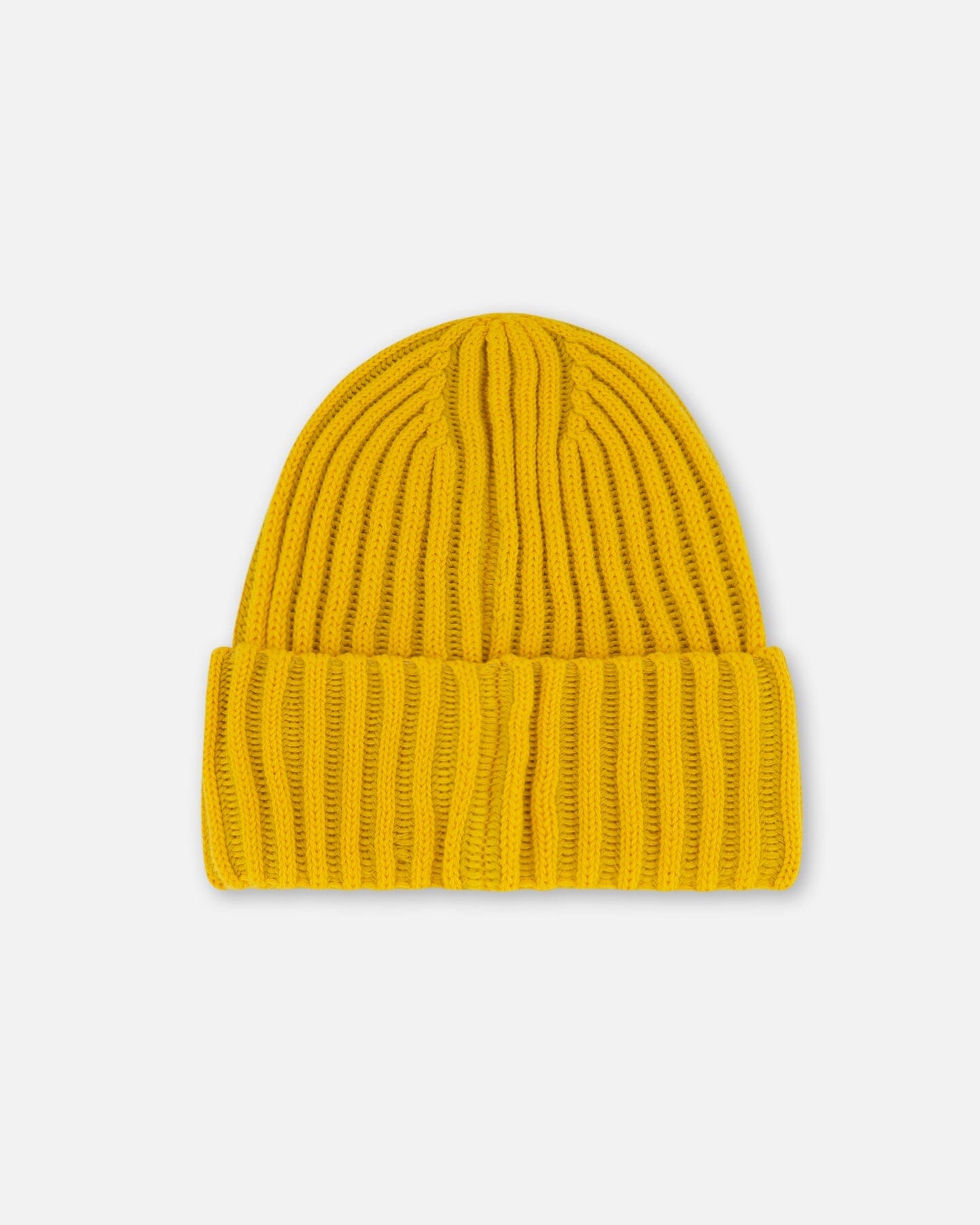Solid Knit Hat Yellow - F30WT24_254